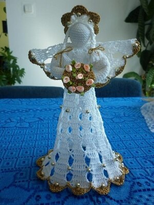 Novogodisnji Andjeli Heklanje Seme Christmas Decoration 45 